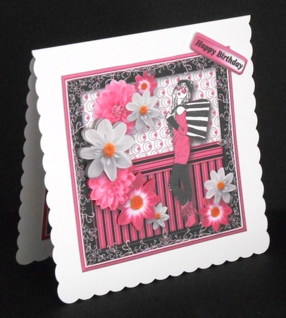 City Girl Decoupage Card by Joan Prince