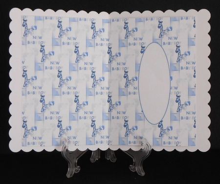 baby boy footprints insert by Joan Prince