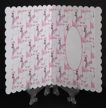 baby girl footprints insert by Joan Prince