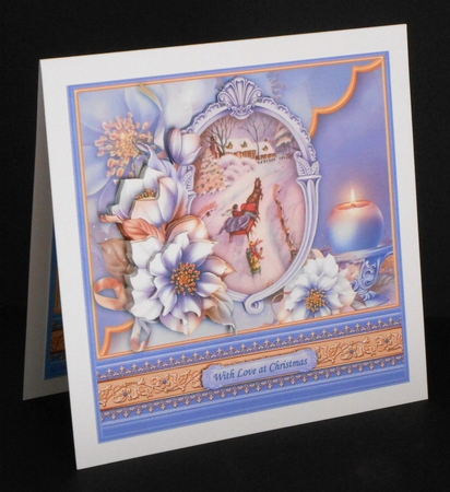 SLEIGH RIDE & FROSTED FLORALS 8x8 Christmas Mini Kit by Joan Prince
