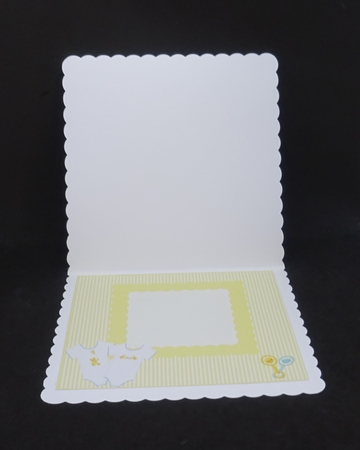 Congratulations On The Birth Of Your Little Twins 8x8 Insert, With Gift Tags by Joan Prince