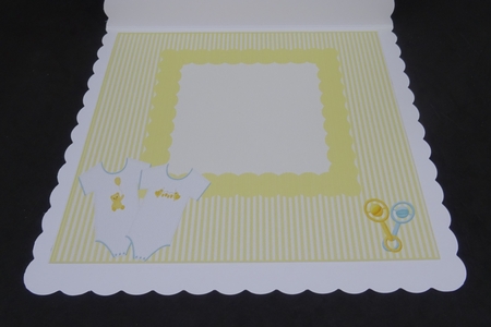 Congratulations On The Birth Of Your Little Twins 8x8 Insert, With Gift Tags by Joan Prince