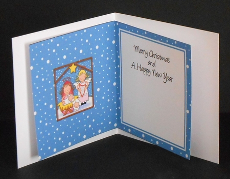 The Christmas Story Angel vists the Christ Child matching insert by Joan Prince