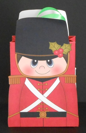 3D Little Christmas Toy Soldier Gift Bag Mini Kit by Joan Prince
