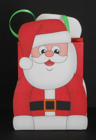 3D Christmas Santa Claus Gift Bag Mini Kit by Joan Prince