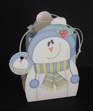 3D Christmas Snowman Rio Gift Bag Mini Kit by Joan Prince