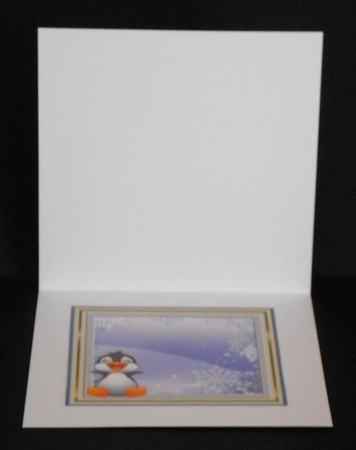 Happy Christmas Penguin Insert by Joan Prince