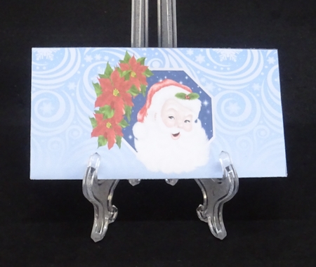 Cheery Santa Money Wallet by Joan Prince