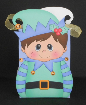 3D Christmas Little Boy Elf Gift Bag Mini Kit by Joan Prince