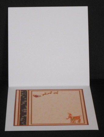 DEER ON CHRISTMAS EVE 7.8 Decoupage & Insert Mini Kit by Joan Prince
