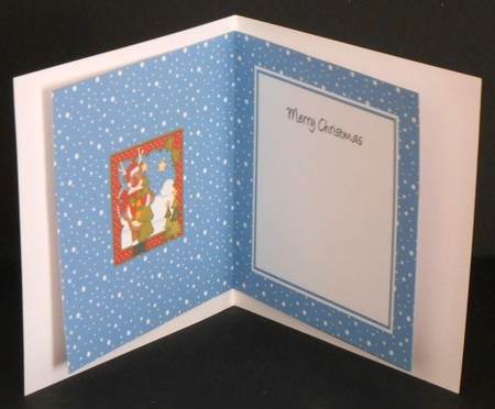 Christmas Rudolph brings home the Christmas Tree insert square landscape by Joan Prince
