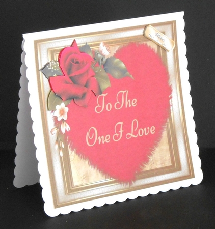To The One I Love Valentines Heart 8x8 by Joan Prince