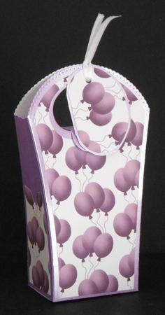 Pretty Purple Balloons Backing Paper by Joan Prince