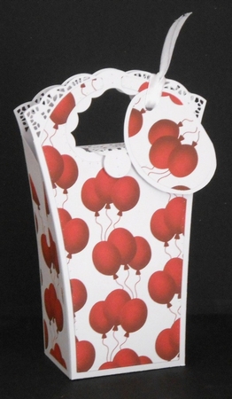 Pretty Red Balloons Backing Paper by Joan Prince