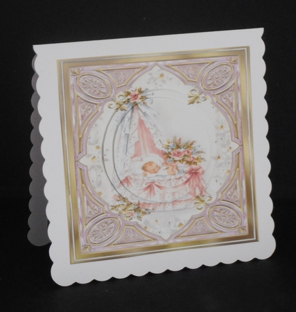 christening baby girl insert by Joan Prince
