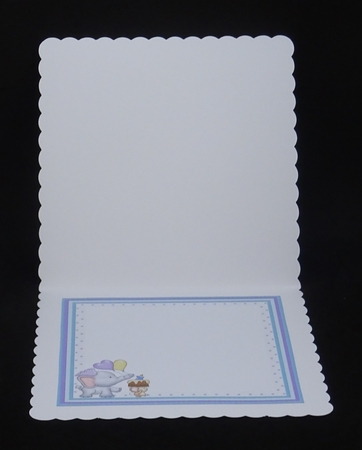ELLIES LOVE PARADE 8x8 Birthday Decoupage Insert & Ages Mini Kit by Joan Prince
