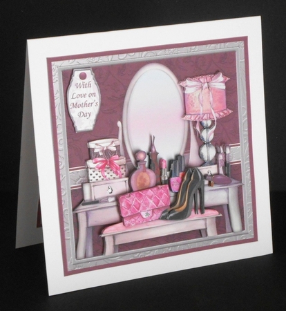 DRESSING TABLE 7.8 Decoupage & Insert Mini Kit by Joan Prince