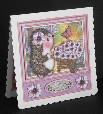 Hedgy With Wheelbarrow Mini Kit by Joan Prince