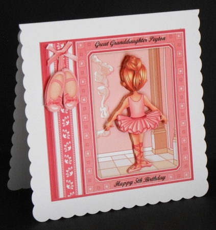 LITTLE BALLERINA 7.5 Decoupage & Insert Mini Kit by Joan Prince