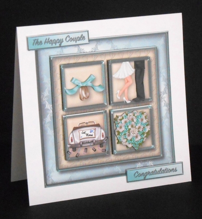 Wedding Day - Square Layers Card Mini Kit by Joan Prince
