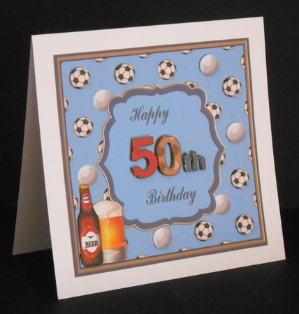 Happy 50th Birthday Topper by Joan Prince