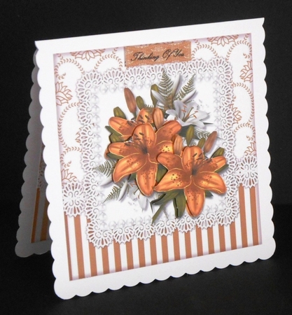 Golden Lilies  Thinking of you by Joan Prince