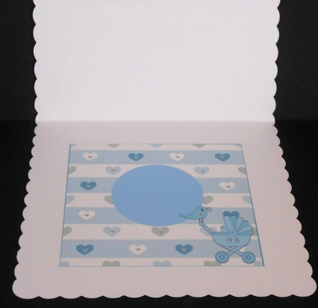 baby congratulations boy insert by Joan Prince