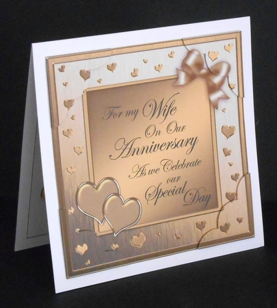 8x8 For My Wife on Our Anniversary Scalloped Corner by Joan Prince