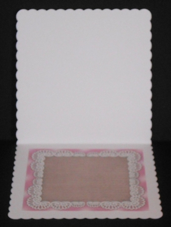 Large Bow & White & Pink Roses  Insert by Joan Prince