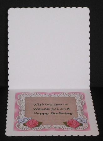 Large Bow & White & Pink Roses  Insert 2 by Joan Prince