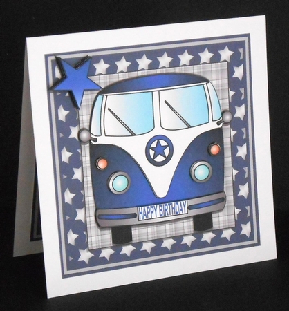 BLUE STAR CAMPER VAN 8X8 MINI KIT by Joan Prince
