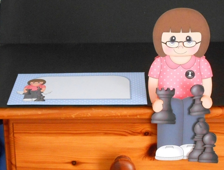 3D On the Shelf Card Kit - Natalie is a Chess Champion by Joan Prince