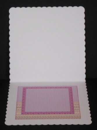 New baby Girl card Topper INSERT by Joan Prince