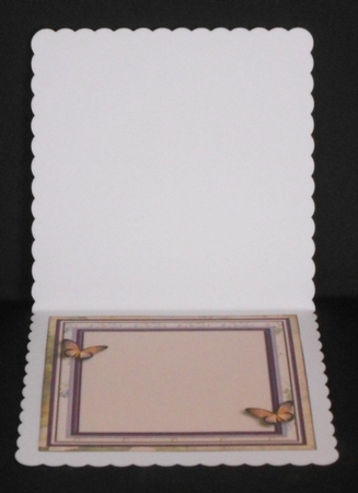 Vintage Card Topper Purple Fantasy 1274 by Joan Prince