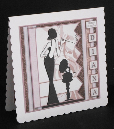 ELEGANT LADY 7.5 Alphabet and Age Quick Card Kit Create Any Name by Joan Prince