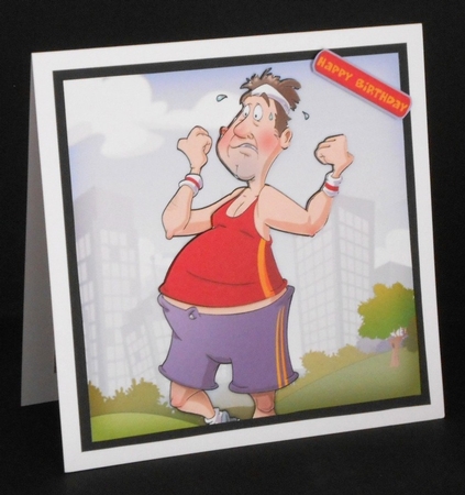 Jogger Dude 2 8x8 by Joan Prince