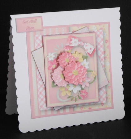 Pretty Pink Posy - Multi-Layer Card Mini Kit by Joan Prince