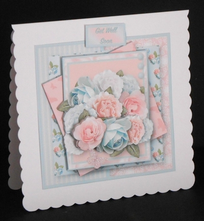 Shabby Chic Flowers - Multi-Layer Card Mini Kit by Joan Prince
