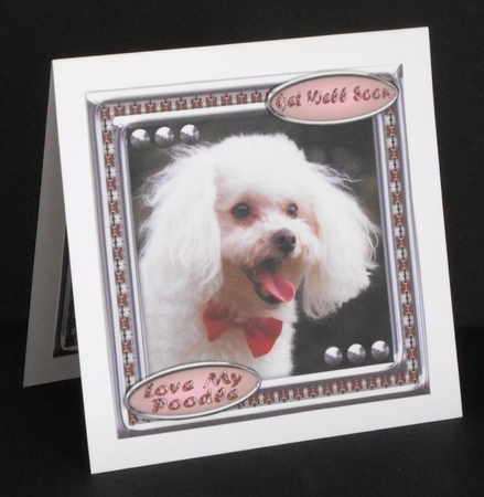  JJ LOVE MY DOG POODLE 8X8 by Joan Prince