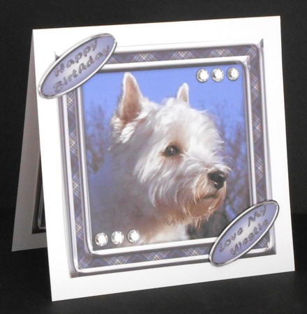  JJ LOVE MY DOG WEST HIGHLAND TERRIER OR WESTIE 8X8 by Joan Prince