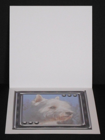 JJ LOVE MY DOG WEST HIGHLAND TERRIER OR WESTIE 8X8 INSERT BLANK by Joan Prince