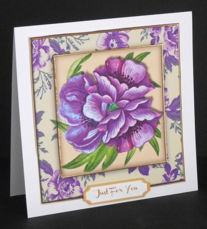 Stunning Lilac Anemones in a Flower Frame  2 by Joan Prince