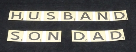 40 IN SCRABBLE 7.5 Alphabet Quick Card Kit Create Any Name by Joan Prince