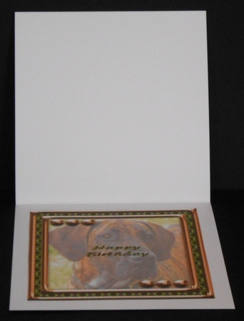 JJ LOVE MY DOG GREAT DANE 8X8 INSERT HAPPY BIRTHDAY. by Joan Prince