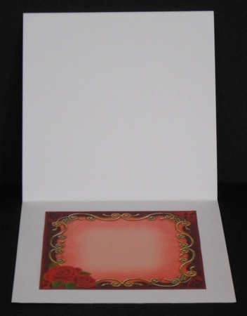 RUBY WEDDING ANNIVERSARY INSERT with roses by Joan Prince