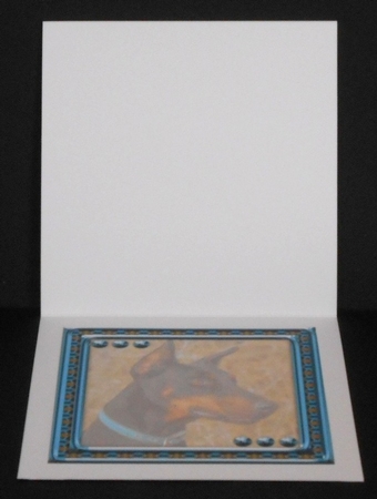 JJ LOVE MY DOG DOBERMAN 2 8X8 INSERT BLANK by Joan Prince