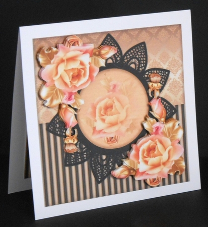 Beautiful Roses & Black Lace Mini Kit by Joan Prince