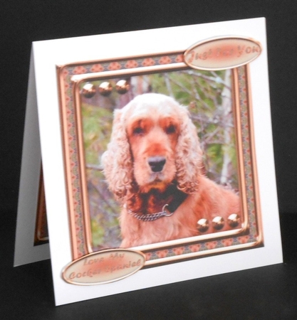  JJ LOVE MY DOG COCKER SPANIEL 1 8X8 by Joan Prince