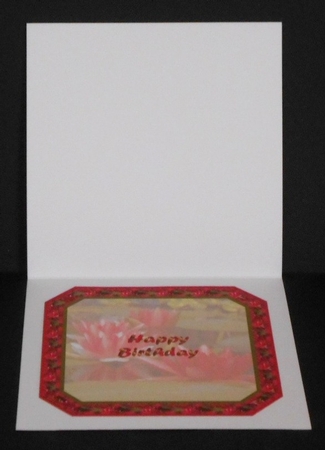 JJ WATER LILIES 8X8 INSERT HAPPY BIRTHDAY by Joan Prince