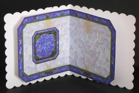 JJ HYDRANGEA BLUE 6X6 PYRAMAGE by Joan Prince